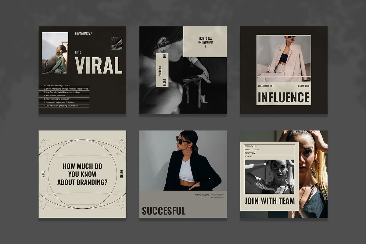 Grefashion Instagram Template | PSD, a Social Media Template by Azruca (Photo 2 of 8)