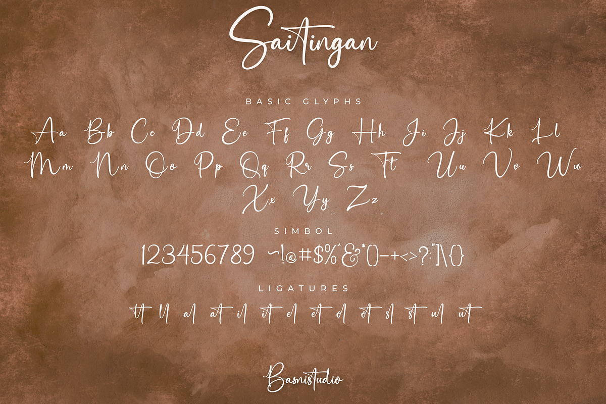 Saitingan a Handwritten Font, a Handwritten Font by Basnistudio (Photo 9 of 10)