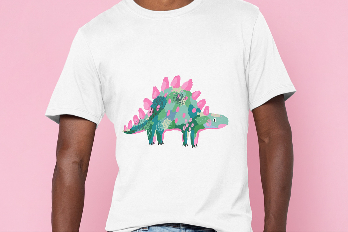 Abstract Hand Drawn Dinosaurs, an Animal Illustration by Barkova Nadya (Photo 6 of 8)