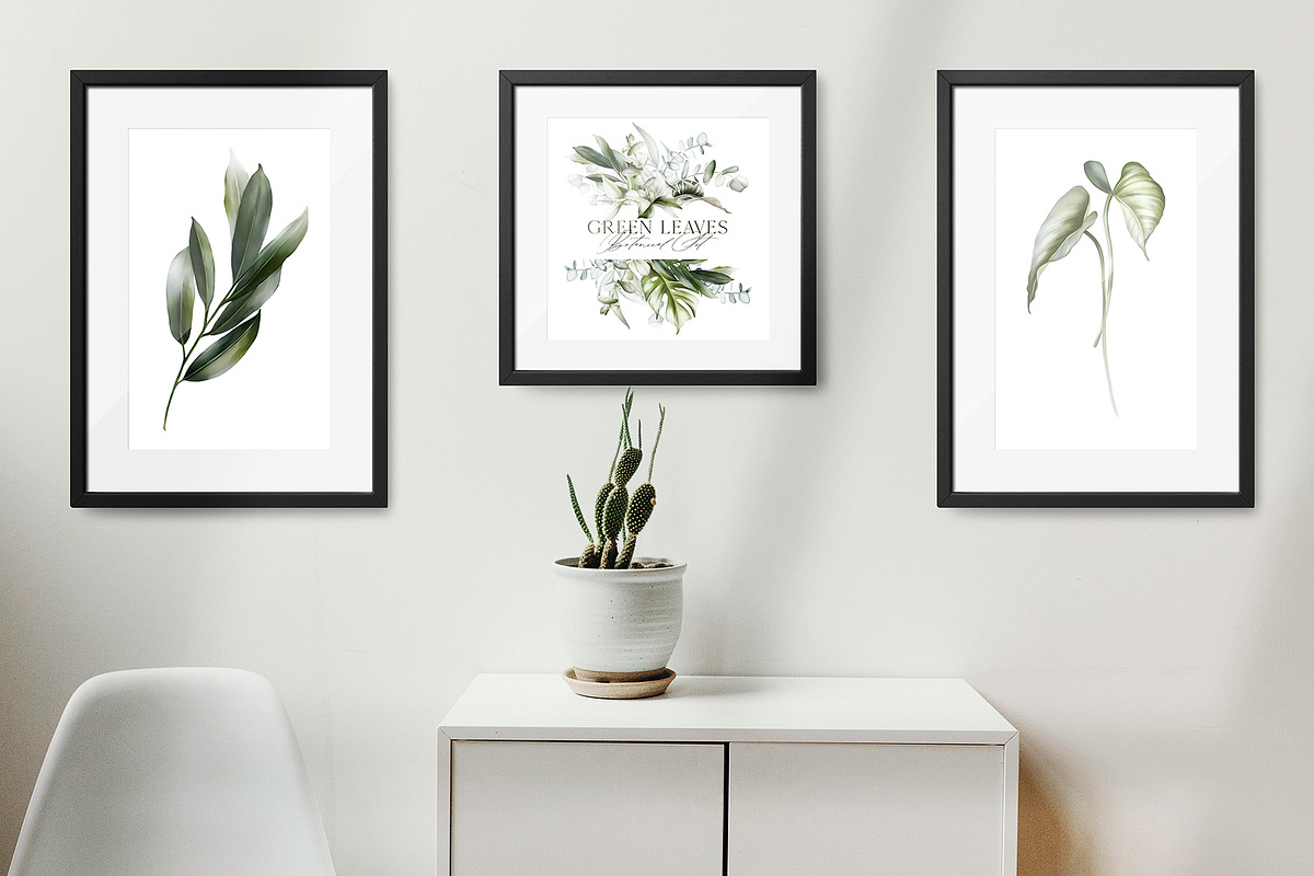 Green leaves | Botanical set, a Decorative Illustration by Karma (Photo 2 of 18)