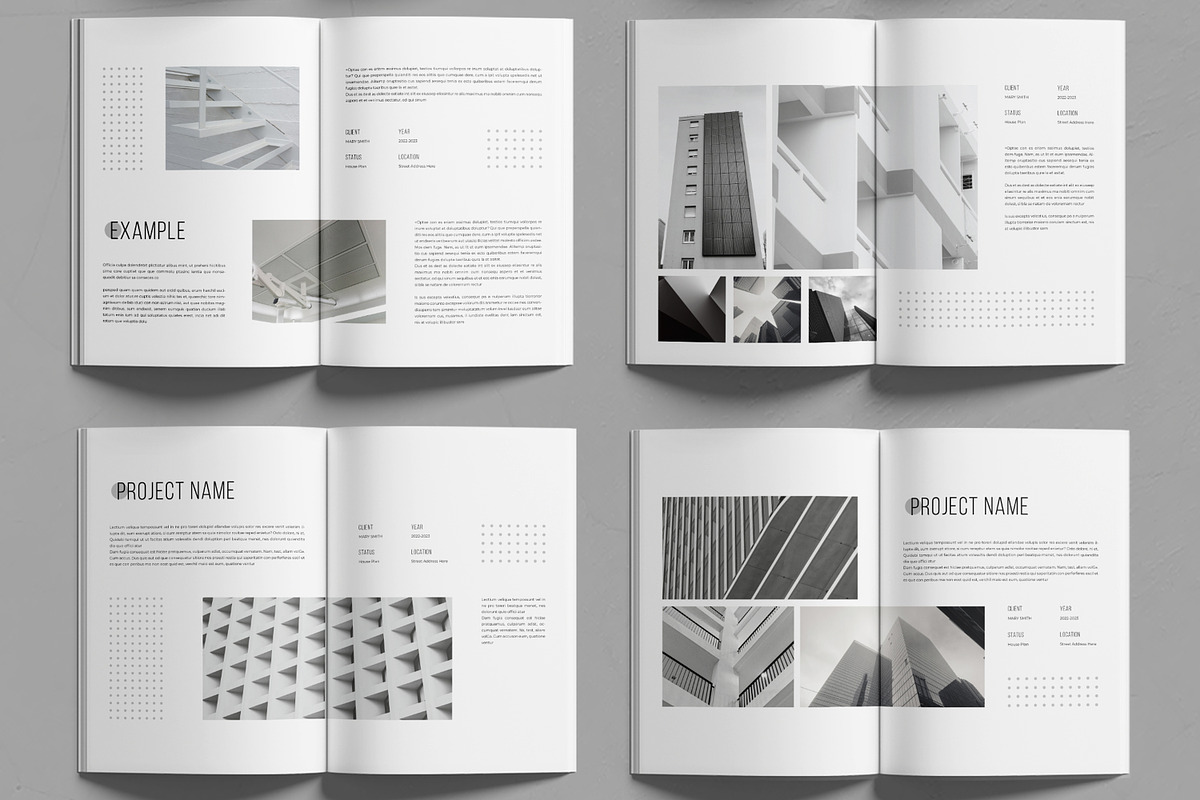 Architecture Portfolio Layout, a Magazine Template by MightyDesign (Photo 3 of 6)