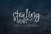 STEALING HEART Script, a Script Font by Olexstudio (Thumbnail 1 of 8)