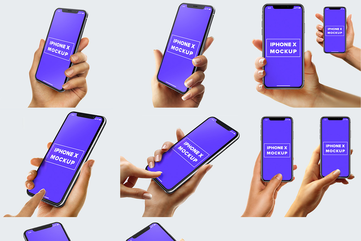 iPhone in hand Mockup BUNDLE, an iPhone Mockup by LazyCrazy (Photo 3 of 6)