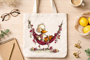 Whimsical Summer Beach Duck Clipart, an Illustration by Canvas Craft (Thumbnail 6 of 7)