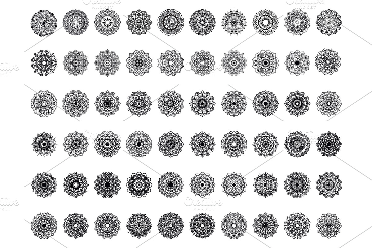 120 Detail Mandala Collection, a Decorative Illustration by Raftel (Photo 7 of 8)