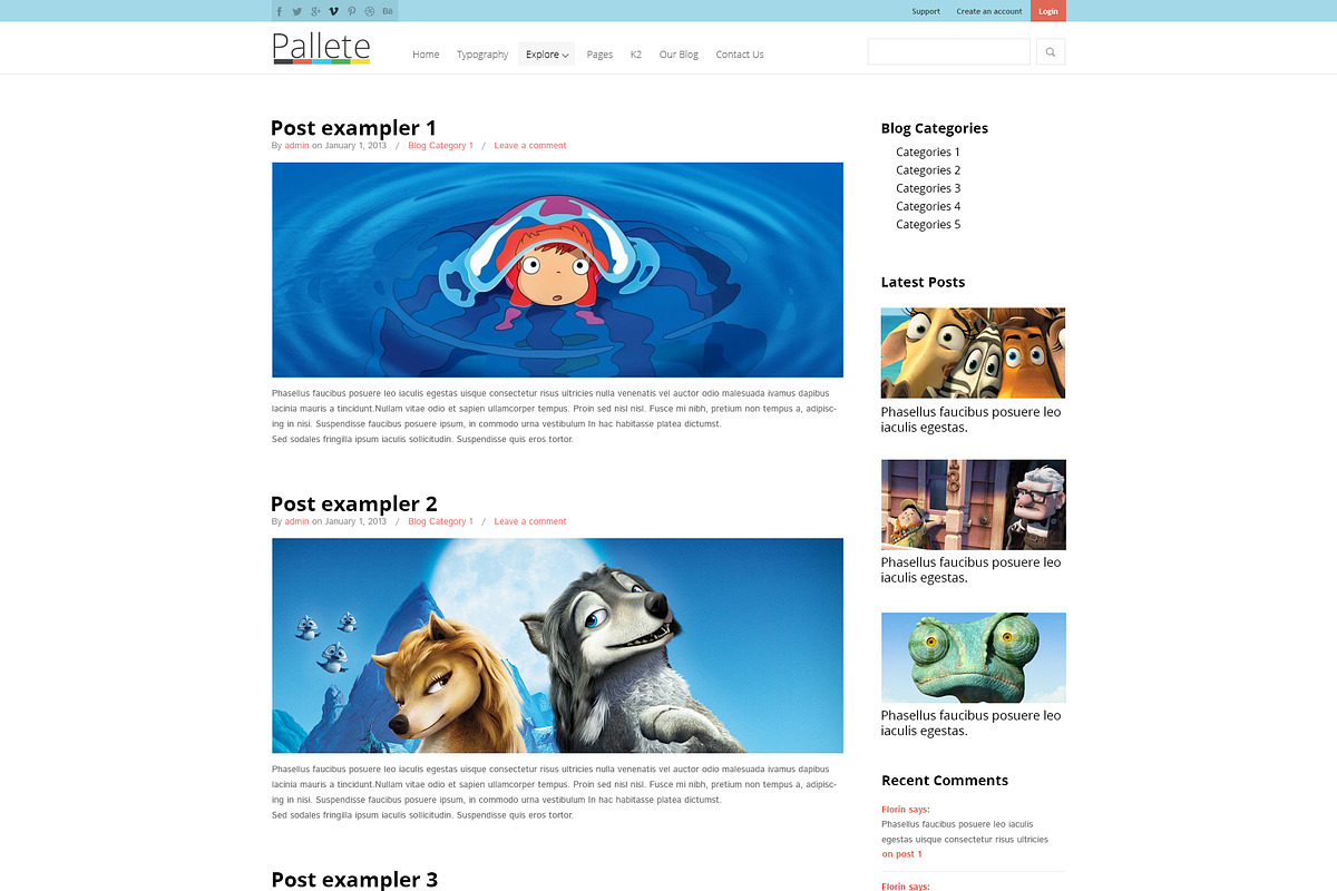 Pallete Theme PSD, a Websites & App Template by Florin Constantin (Photo 4 of 5)