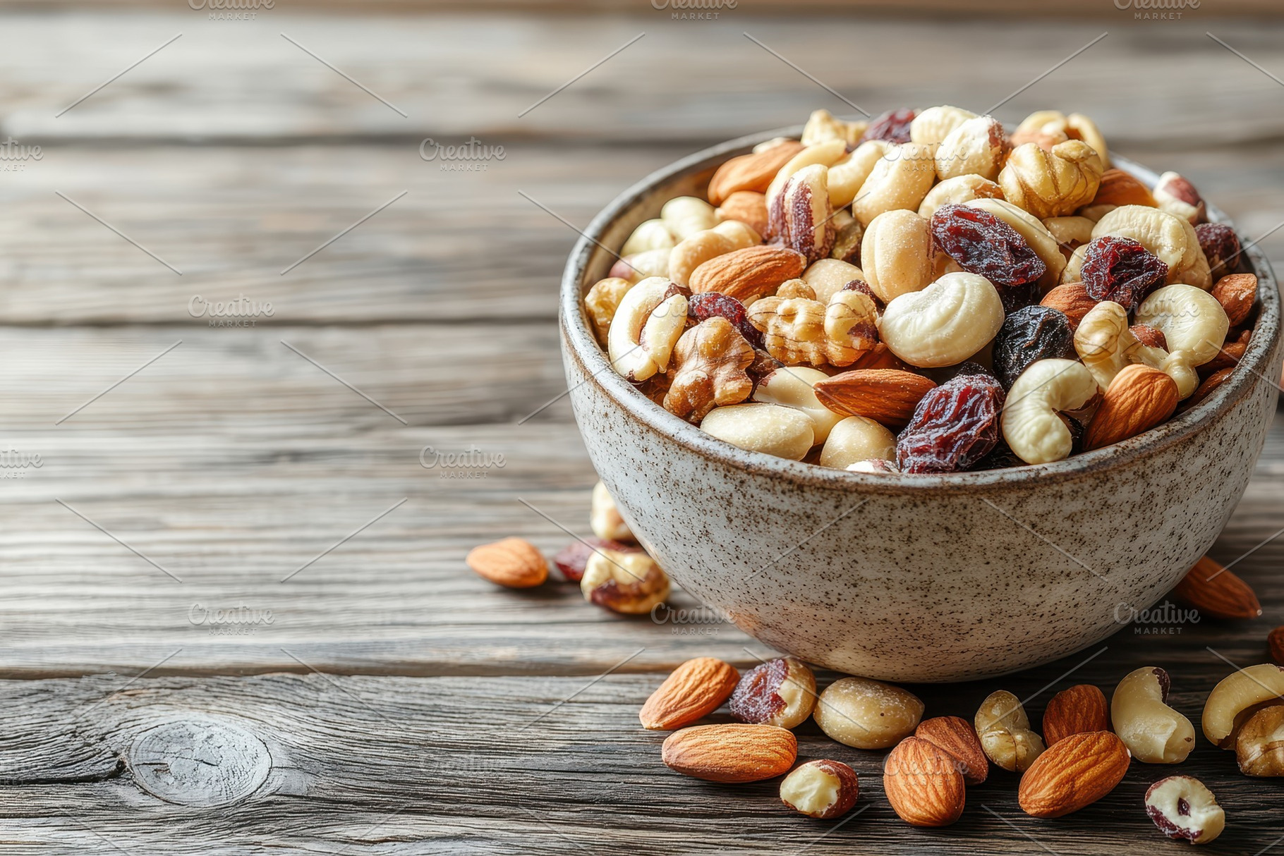 Bowl filled with a variety of mixed, a Photo by Pavel_design