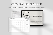 Dated Monthly Planner 2025, a Stationery Template by BRANDcontent (Thumbnail 1 of 6)