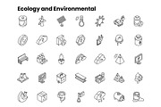2000+ Isometric Icons Set, an Outline Icon by Brickclay (Thumbnail 12 of 37)
