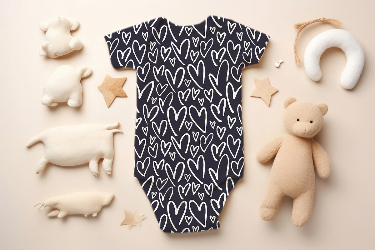 Outline Hearts, a Pattern Graphic by MalyskaStudio (Photo 4 of 10)