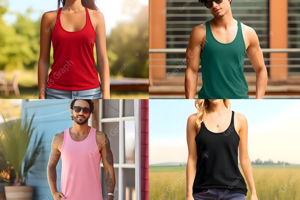 Next Level 1533 Tank Top Mockup Set, a Shirt Mockup by Genius Graph (Photo 2 of 3)