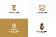Set of Grain wheat field logo, a Branding & Logo Template by Lucky Creative (Thumbnail 1 of 5)