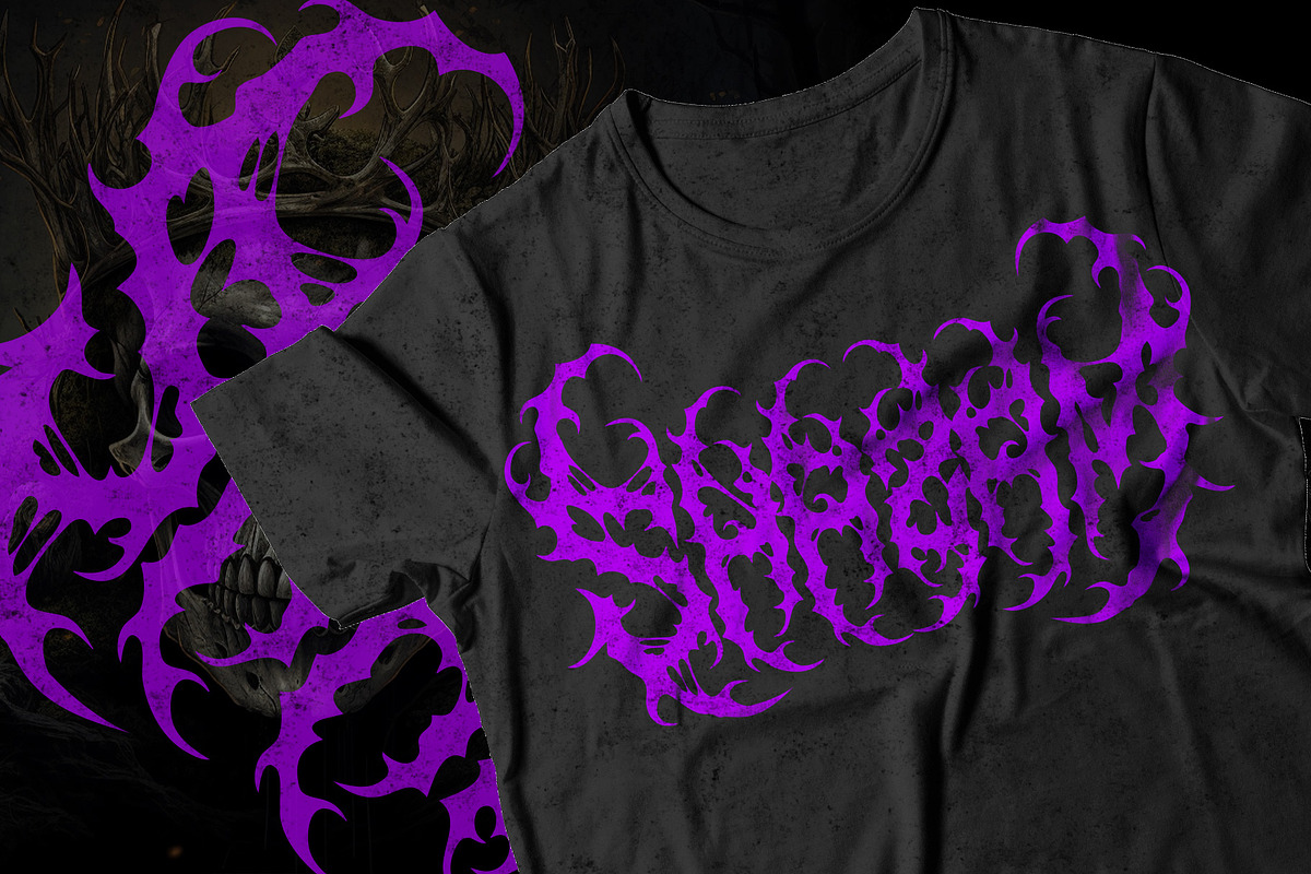 CHAOS – Black Metal Font, a Blackletter Font by Fonday Studio (Photo 6 of 9)