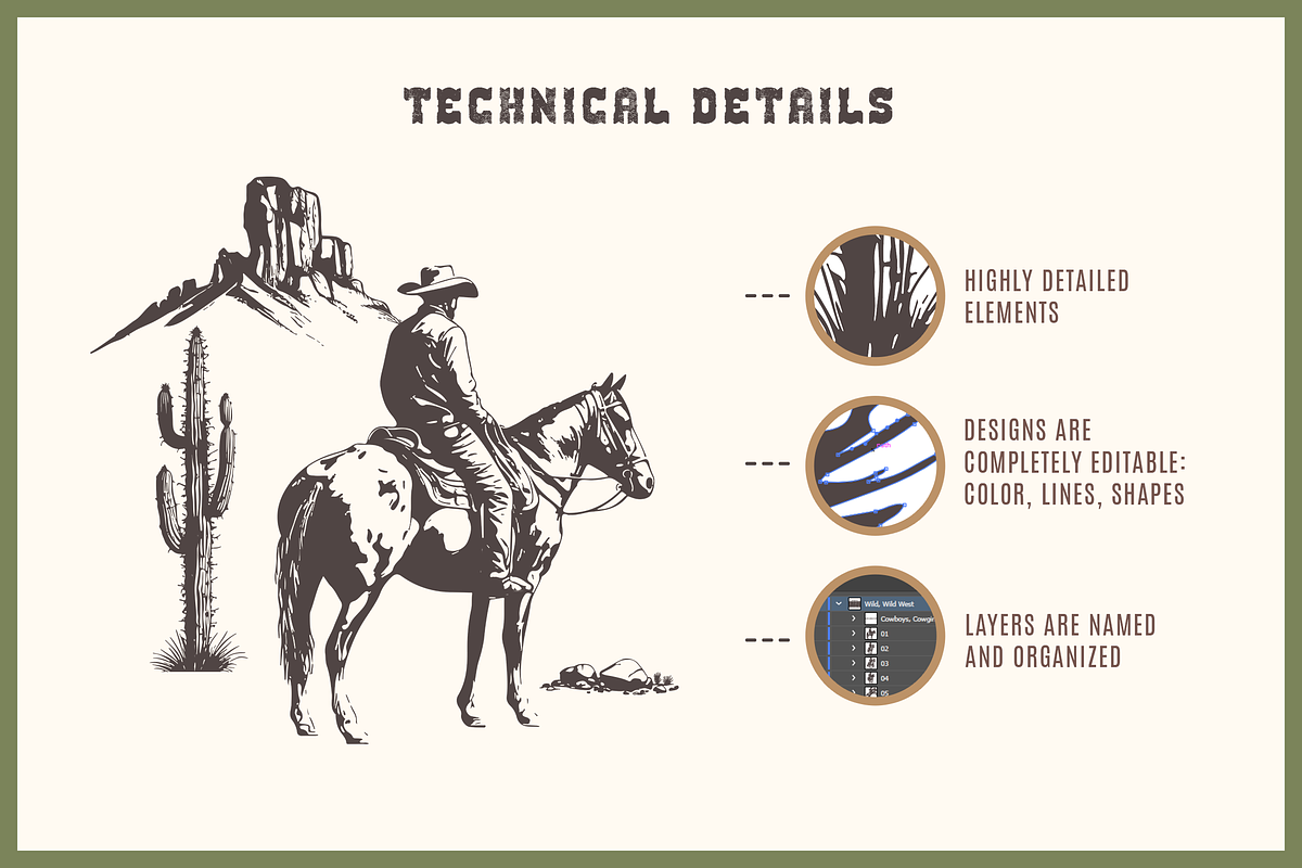 Wild, Wild West. 250 Illustrations, an Object Graphic by Cosmic Store (Photo 2 of 9)
