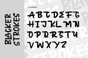 Blacker Strokes, a Handwritten Font by Letterara (Thumbnail 11 of 12)