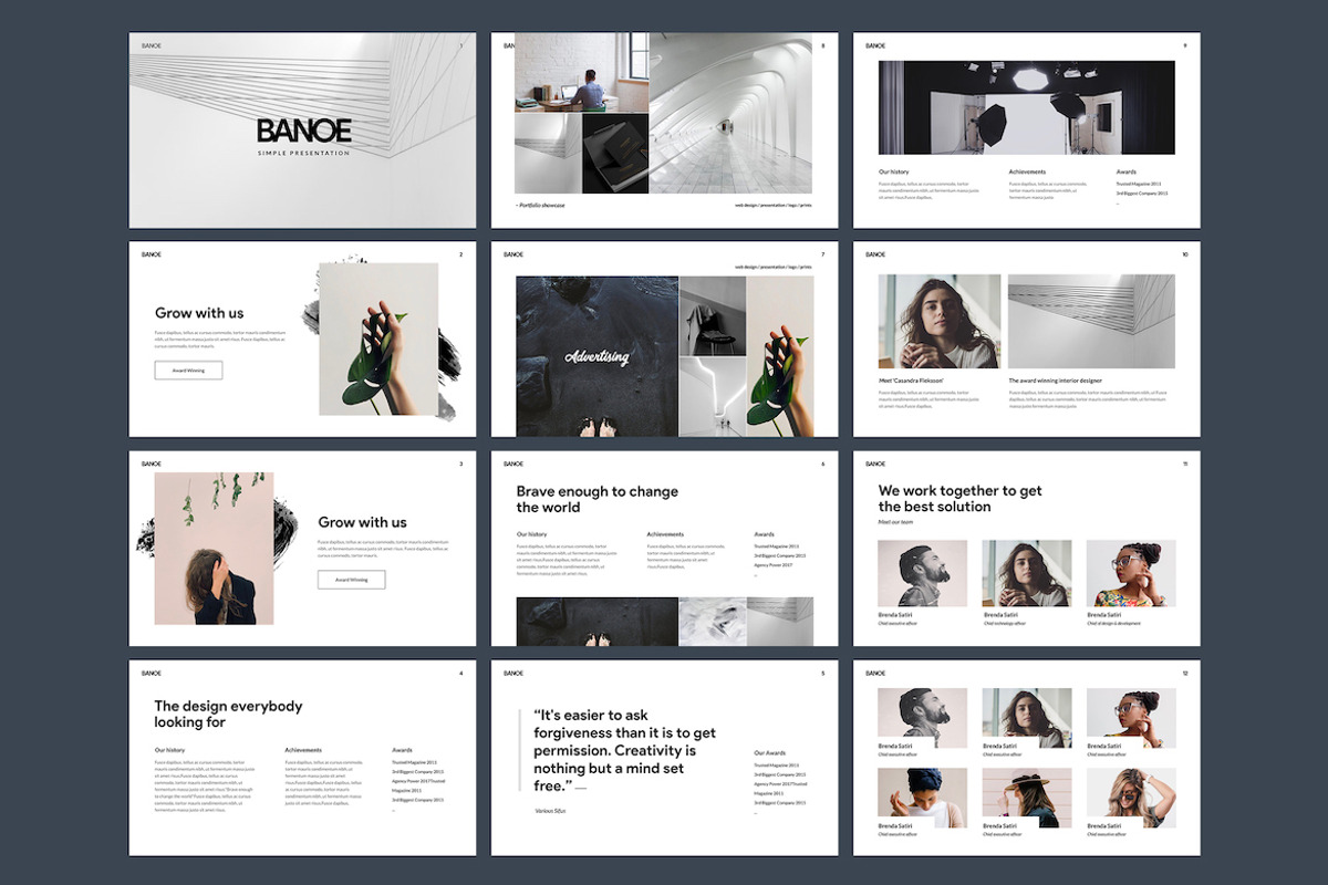 BANOE - Modern Keynote Template, a Presentation Template by Slidehack (Photo 4 of 4)