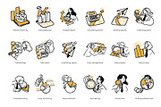 Analytic tools illustration set, a Person Illustration by StonePic (Thumbnail 5 of 6)