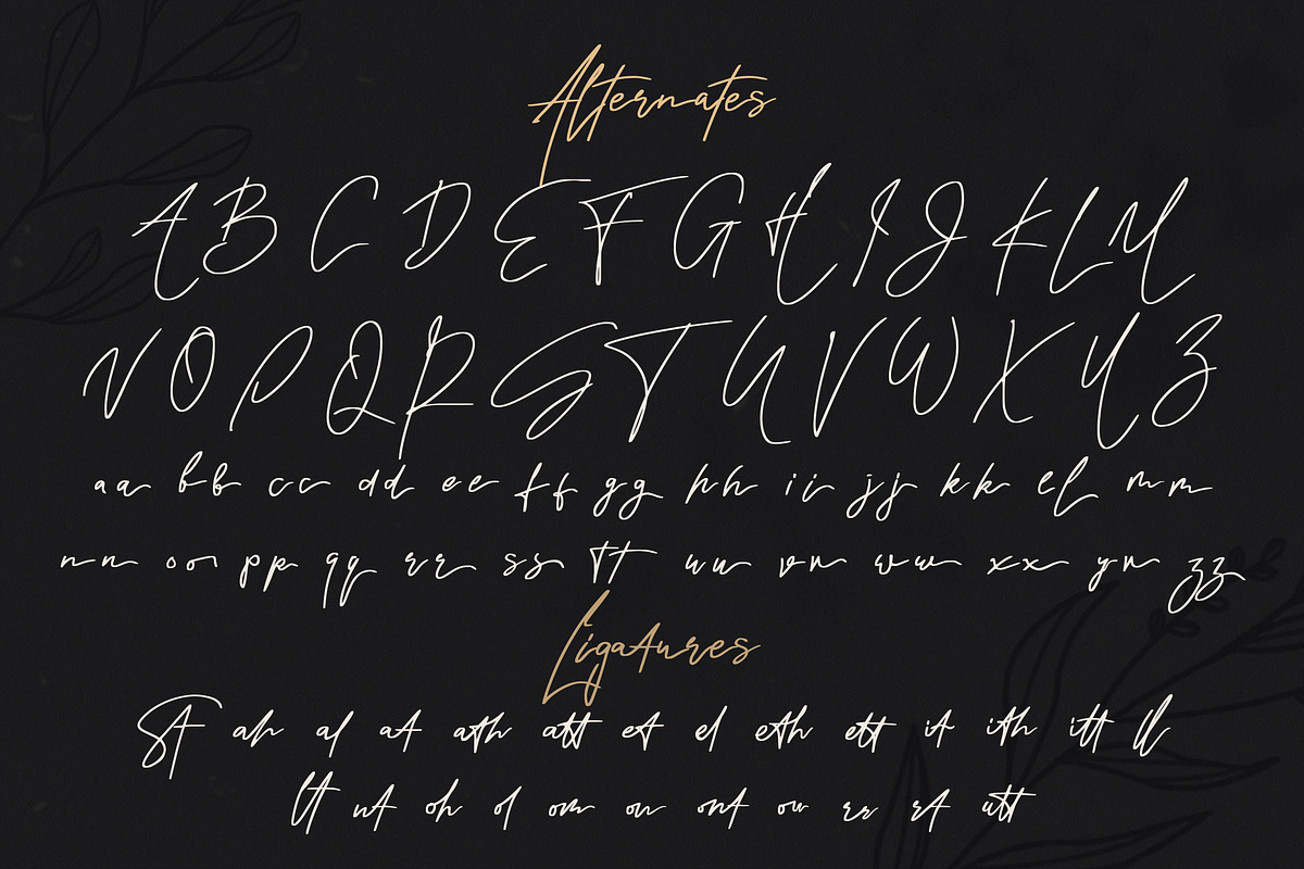 Rindu Alam - Signature Script Font, a Script Font by StringLabs (Photo 6 of 6)