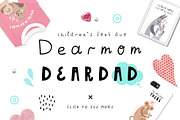 Dearmom & Deardad - Baby duo font, a Script Font by JuliyArt (Thumbnail 1 of 9)