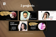 Gold / Glamour / Brush Social Media, a Social Media Template by Kahuna Design (Thumbnail 4 of 6)