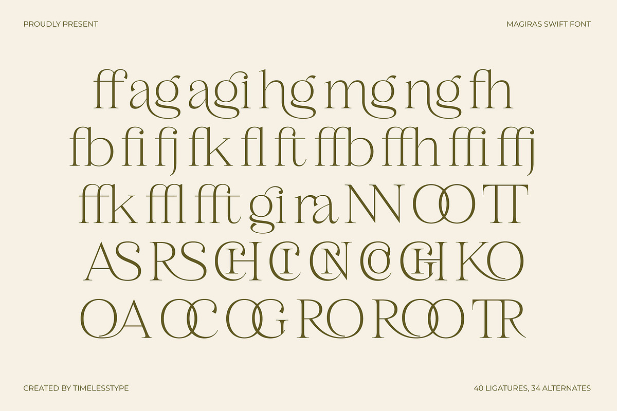 Magiras Swift Modern Serif Font, a Serif Font by timelesstype.co (Photo 13 of 15)
