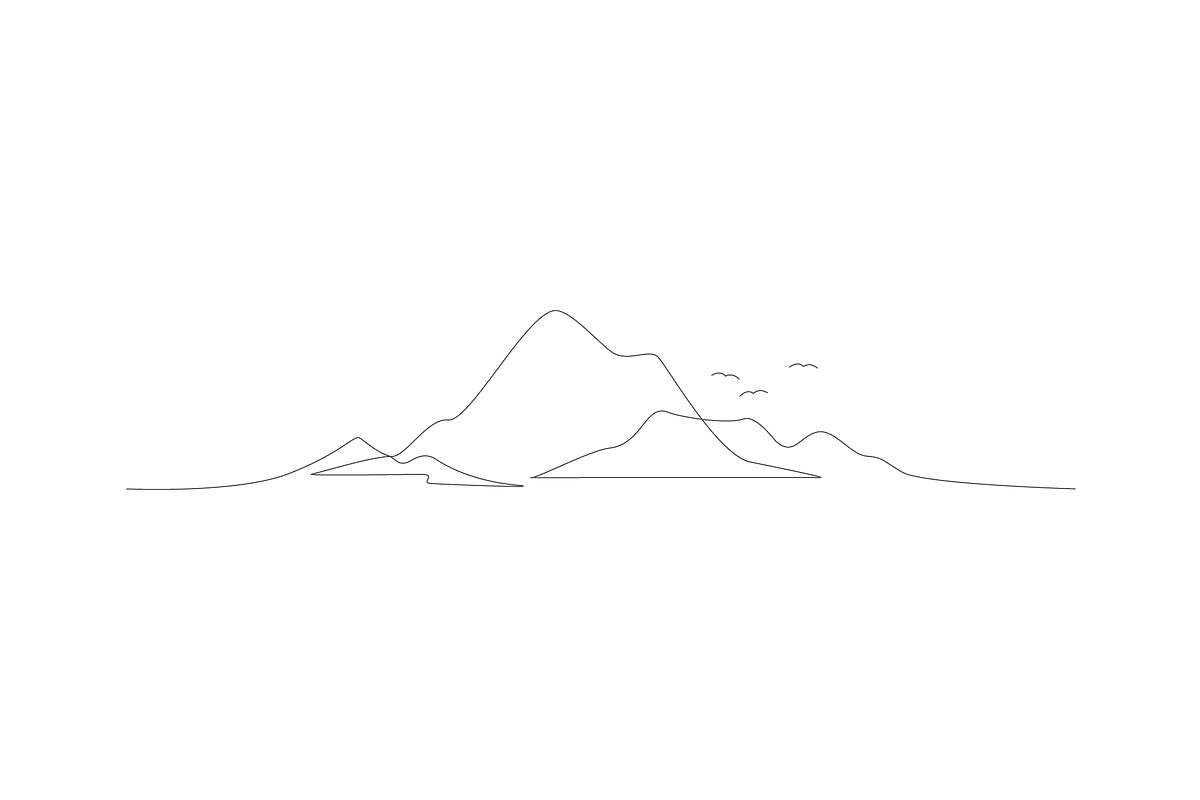 Mountain continues line, an Object Graphic by lawoel (Photo 3 of 3)
