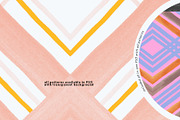 Watercolor Retro Stripe Pattern Pack, a Pattern Graphic by angelainthefields (Thumbnail 4 of 5)