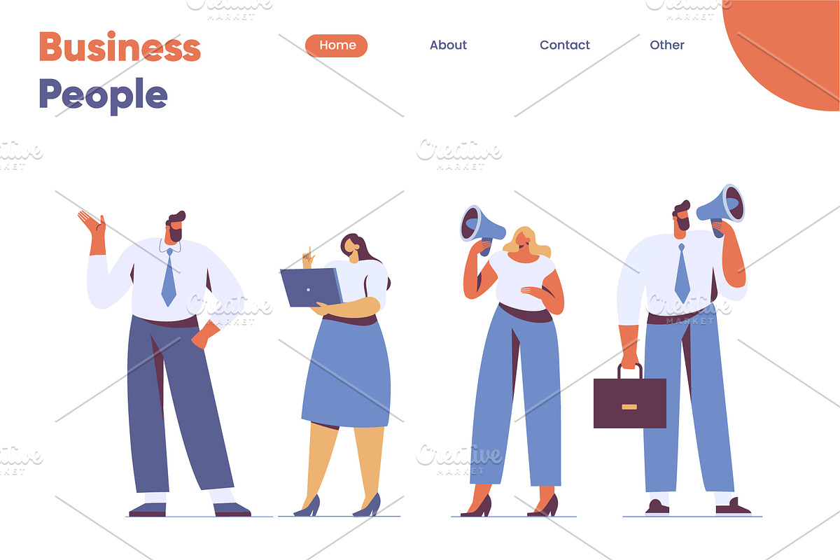 Business people vector bundle, a Person Illustration by Vector_Art