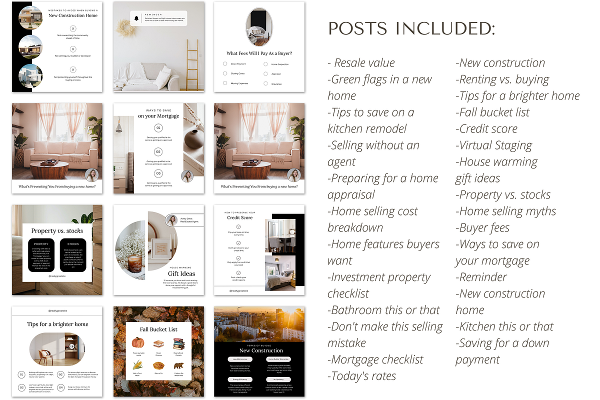 September Real Estate Social Media, a Social Media Template by Marketing Templates Co. (Photo 6 of 9)