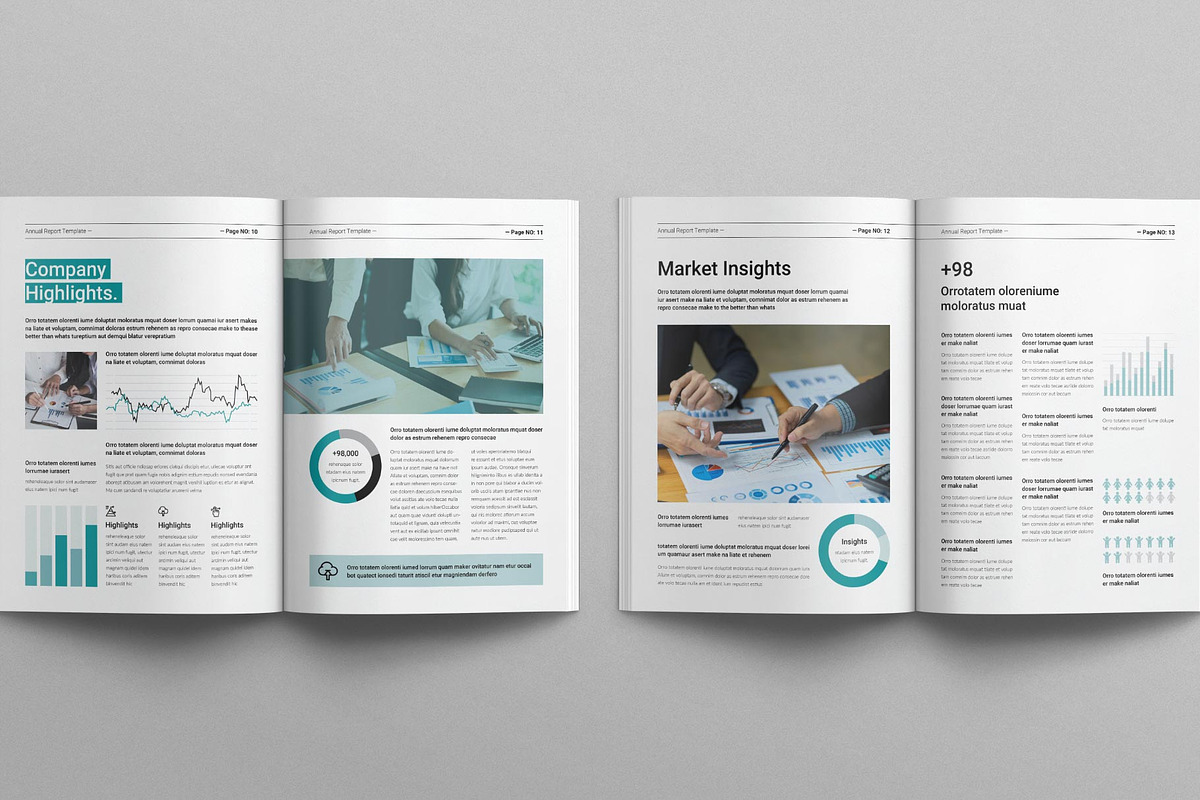 Annual Report Template, a Brochure Template by MassiveCreator (Photo 5 of 8)