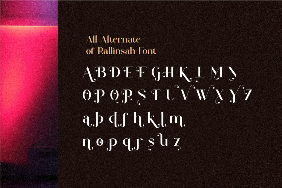 Rallinsah Serif Font, a Serif Font by Typegoals Studio (Photo 7 of 9)