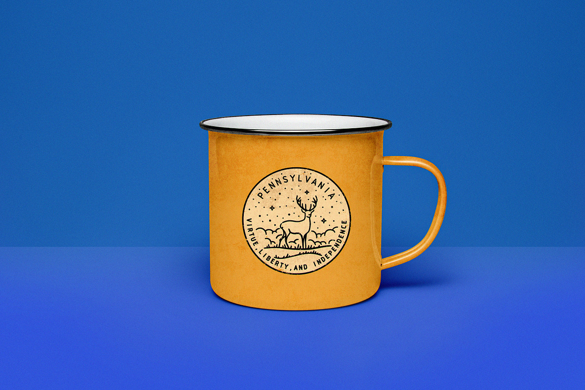 Line Logos. 50 States of the USA., an Object Graphic by Red Monkey (Photo 7 of 8)