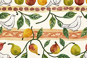 Seamless Pattern Figs and Doves, a Wallpaper Graphic by PLUM&FIGS (Thumbnail 2 of 5)