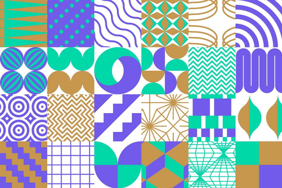 Geometric Fun - Patterns Bundle, a Pattern Graphic by kloroform