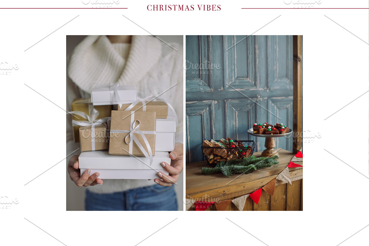 Christmas Vibes#1 | 24 Styled Photos, a Holiday Photo by Nina Stock Photos (Photo 4 of 12)