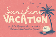 Sunshine Vacation Font Duo, a Handwritten Font by cocodesign (Thumbnail 1 of 9)