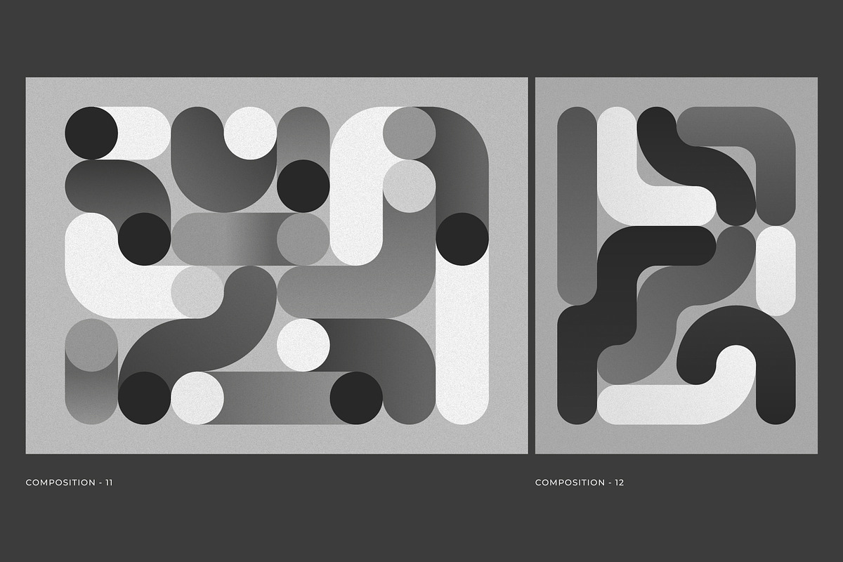 Geoshade – Monochrome Geometry, a Background Graphic by Léo Alexandre (Photo 7 of 11)