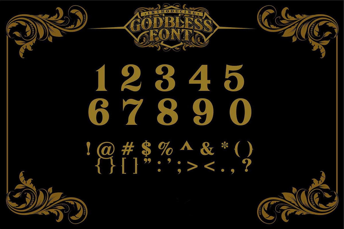 GODBLESS FONT preview 4