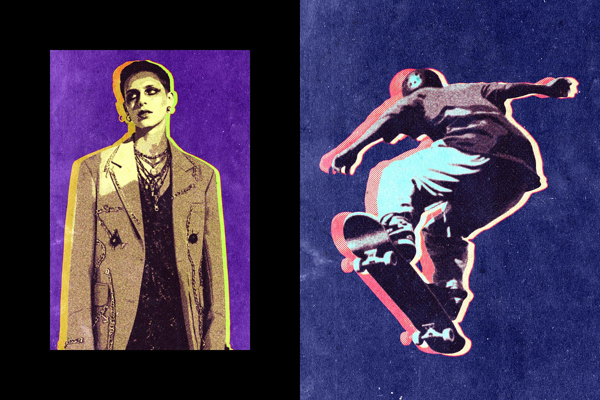 Pop Art Collage Effect, a Layer Style Add-On by Design Squad