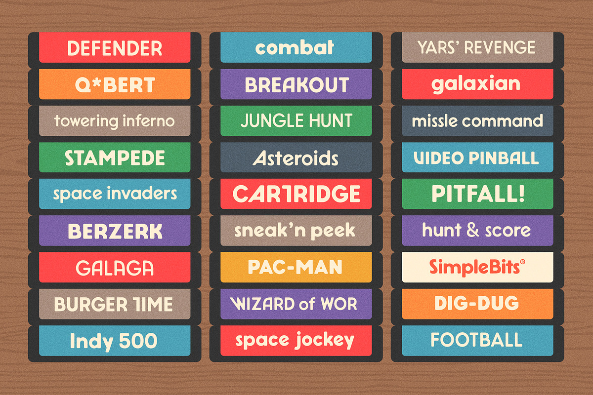 Cartridge — Retro video game font, a Sans Serif Font by SimpleBits® (Photo 5 of 6)