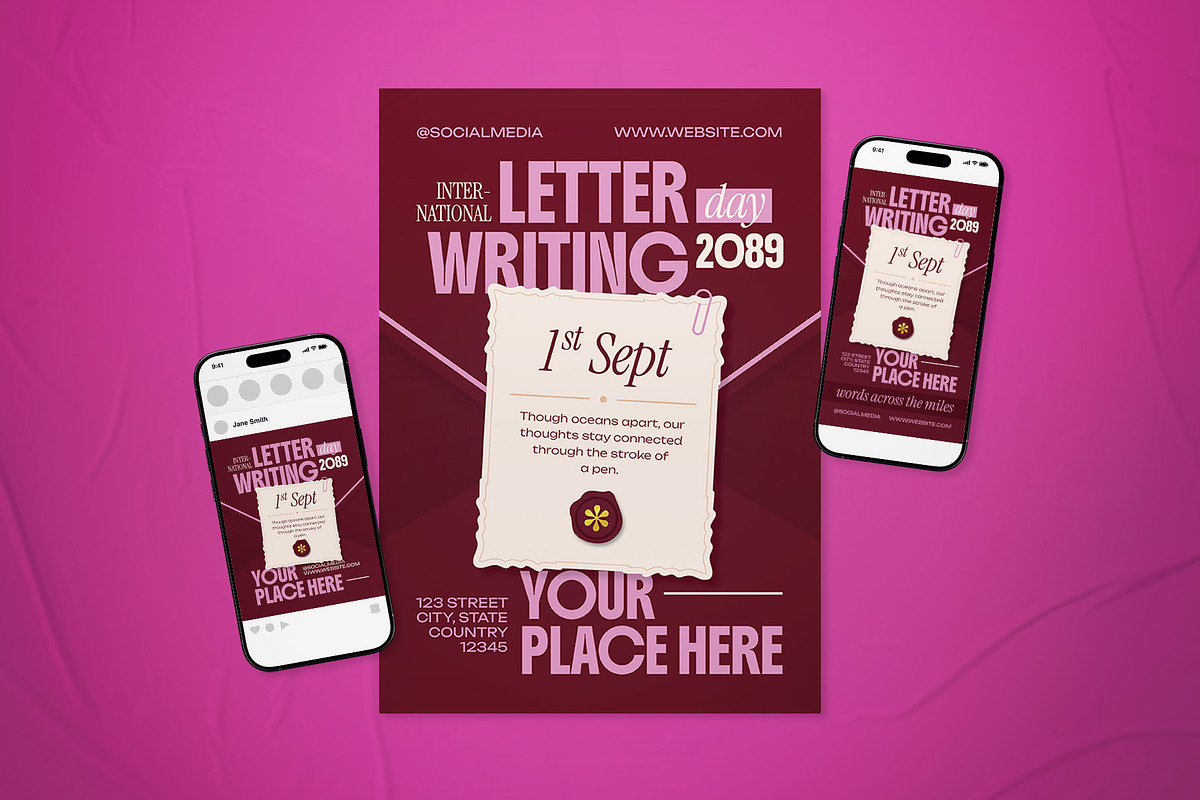 International Letter Writing Flyer, a Flyer Template by The Good Store (Photo 1 of 2)