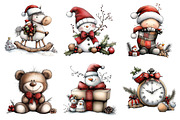 Vintage Old Christmas Clipart Bundle, an Illustration by Daily.Designs (Thumbnail 3 of 5)