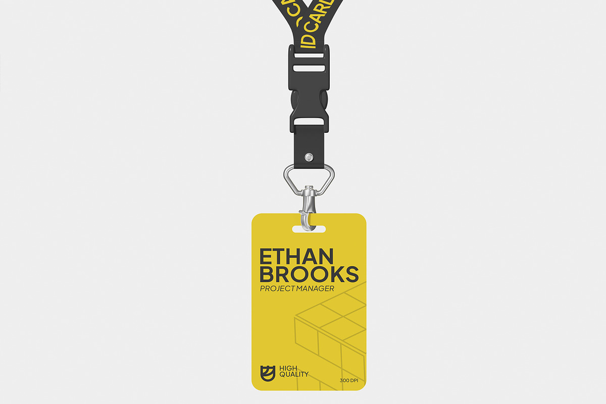 ID Card Mockup, an Advertising Mockup by Unerispace (Photo 4 of 5)