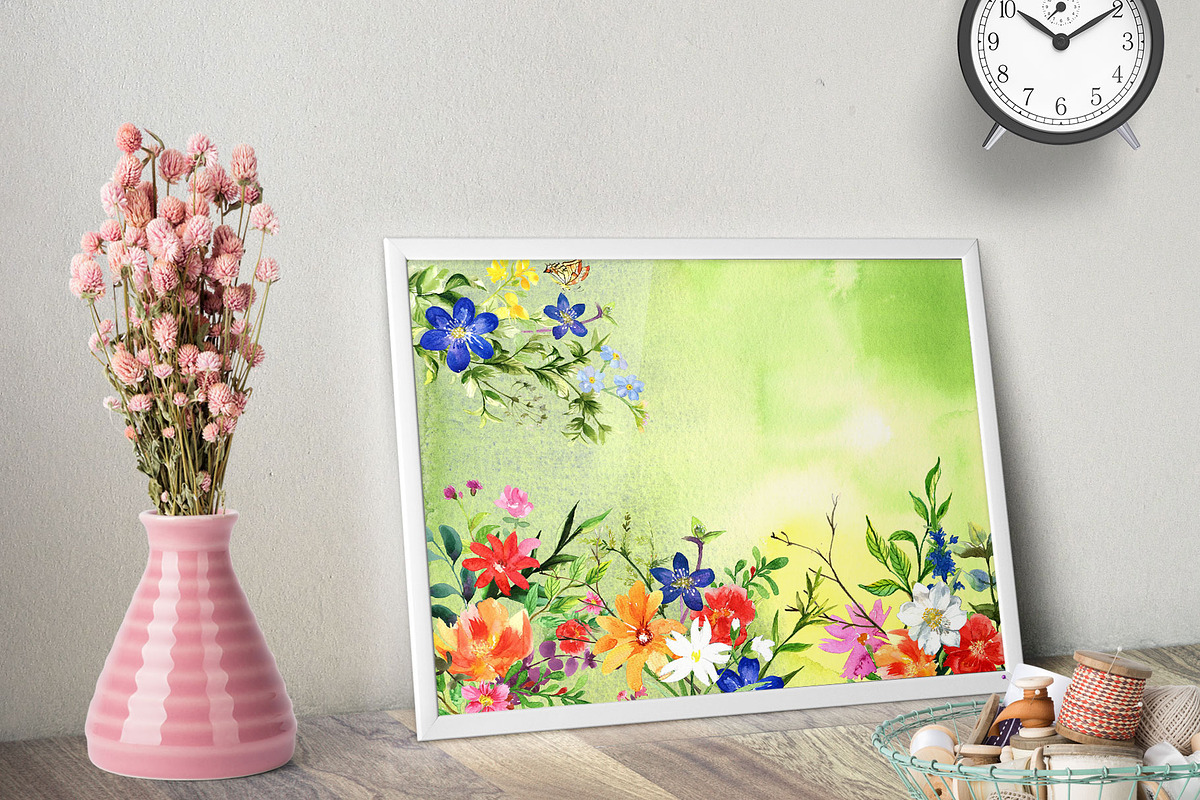 Watercolor Flower Set - Wild Flower, an Illustration by Pixavics (Photo 9 of 10)