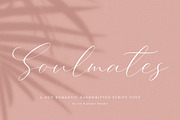 NEW Soulmates Script Font, a Script Font by Salt & Pepper Designs (Thumbnail 1 of 12)