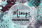 Procreate Brushes - Messy, a Brush Add-On by Li Zamperini (Thumbnail 1 of 10)