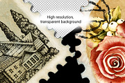 Postal clipart, blank postage stamps, an Object Illustration by Artmanata (Thumbnail 2 of 10)