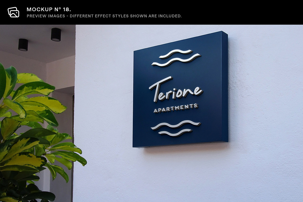 30 Signs & Facade Logo Mockups - V4, an Advertising Mockup by Asylab (Photo 25 of 38)