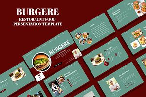 BURGERE Powerpoint Template, a Presentation Template by yanindesign