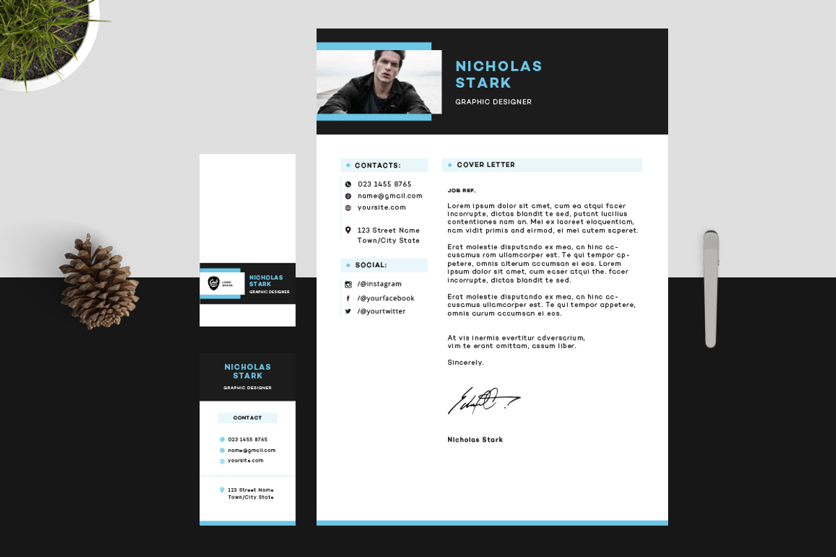 Resume/CV - Stark, a Resume Template by 3Angle (Photo 3 of 4)